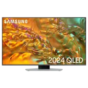 50" QLED SMART Телевизор Samsung QE50Q80DAUXUA, 3840x2160 4K UHD, Tizen 8.0, Серебристый