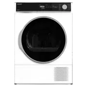 Сушильная машина Sharp KDNHH7S8GW3EE, 9 кг, Белый