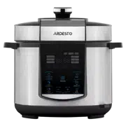 Aparat de gătit multifuncțional sub presiune Ardesto MPC-P225, Argintiu/Negru